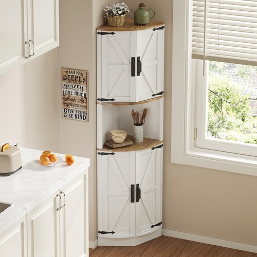 Eckschrank fächer - eckschrank,