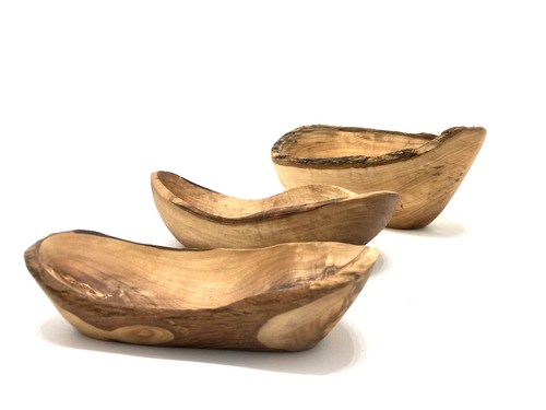 Schale rustikal oval aus