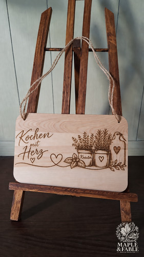 Küche holzschild küchen - küche,, holzschild,