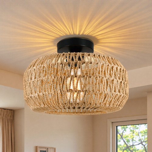 Deckenlampe lampe rattan - deckenlampe,
